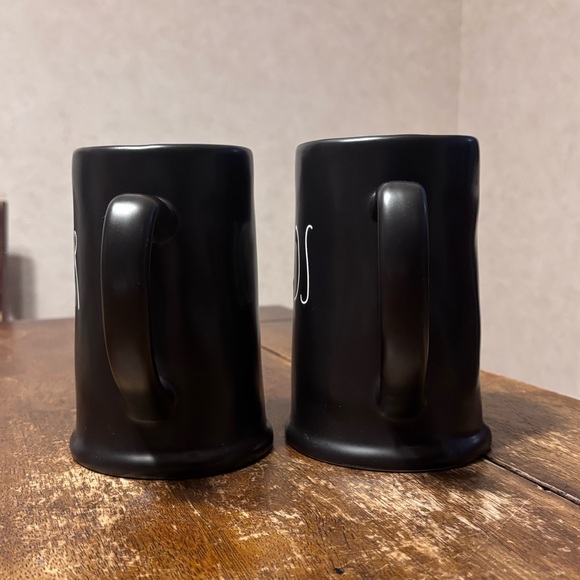 Rae Dunn BEER & SUDS Steins Mugs Black LL Farmhouse EUC - Picture 2 of 10